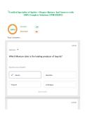 Certified Specialist of Spirits - Chapter Quizzes And Answers with 100&percnt; Complete Solutions UPDATED&excl;&excl;&excl;&period;