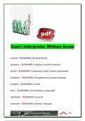 COURT INTERPRETER EXAM COMPLETE PACKAGE DEAL