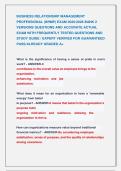 BUSINESS RELATIONSHIP MANAGEMENT &NewLine;PROFESSIONAL &lpar;BRMP&rpar; EXAM 2025&sol;2026 BANK 2  &NewLine;VERSIONS QUESTIONS AND ACCURATE ACTUAL &NewLine;EXAM WITH FREQUENTLY TESTED QUESTIONS AND &NewLine;STUDY GUIDE &sol; EXPERT VERIFIED FOR GUARANTEED &NewLine;PASS&sol;ALREADY GRADED A&plus;  