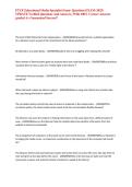 FTCE Educational Media Specialist Exam- Questions EXAM &lpar;2025&rpar; UPDATE Verified Questions And Answers &vert; With 100&percnt; Correct Answers graded A&plus; Guaranteed Success&excl;&excl;&NewLine;