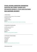ETHICAL HACKING LABORATORY EXAMINATION &NewLine;QUESTIONS AND CORRECT ANSWER WITH &NewLine;EXPLANATION GRADED A&plus; STUDY GUIDE