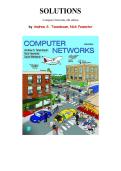 Solutions for Computer Networks&comma; 6th edition by Andrew Tanenbaum&comma; Chapter 1-9 &vert; All Chapters