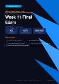 NRNP 6665 Week 11 Final Exam Latest Questions & Answers Actual Exam 2026&sol;2027 &ndash; Complete Exam-Style Q&As &vert; 100&percnt; Certified Verified &ndash; Pass Guaranteed &ndash; A&plus; Graded&NewLine;&NewLine;