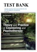 TEST BANK THEORY AND PRACTICE OF COUNSELING AND PSYCHOTHERAPY 11TH EDITION by Gerald Corey 