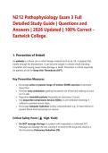 N212 Pathophysiology Exam 3 Full Detailed Study Guide &vert; Questions and Answers &vert; 2026 Updated &vert; 100&percnt; Correct - Eastwick College&period;