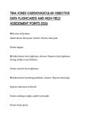 TINA JONES CARDIOVASCULAR OBJECTIVE&NewLine;DATA FLASHCARDS AND HIGH-YIELD&NewLine;ASSESSMENT POINTS 2026&NewLine;