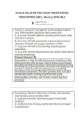 KAPLAN NCLEX-RN PREP EXAM PRIORITIZATION &NewLine;FRAMEWORKS &lpar;ABCs&comma; Maslow&rpar; 2026 Q&A 