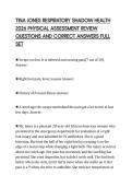 TINA JONES RESPIRATORY SHADOW HEALTH&NewLine;2026 PHYSICAL ASSESSMENT REVIEW&NewLine;QUESTIONS AND CORRECT ANSWERS FULL&NewLine;SET