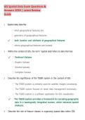 GIS Spatial Data Exam Questions & Answers 2026 &vert; Latest Review Guide &vert; Comprehensive Exam Prep