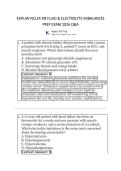 KAPLAN NCLEX RN FLUID & ELECTROLYTE IMBALANCES &NewLine;PREP EXAM 2026 Q&A 