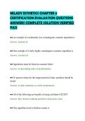 MILADY ESTHETICS CHAPTER 6&NewLine;CERTIFICATION EVALUATION QUESTIONS&NewLine;ANSWERS COMPLETE SOLUTION VERIFIED&NewLine;PASS&NewLine;