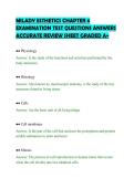 MILADY ESTHETICS CHAPTER 6&NewLine;EXAMINATION TEST QUESTIONS ANSWERS&NewLine;ACCURATE REVIEW SHEET GRADED A&plus;&NewLine;