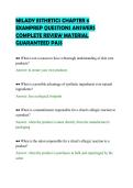 MILADY ESTHETICS CHAPTER 6&NewLine;EXAMPREP QUESTIONS ANSWERS&NewLine;COMPLETE REVIEW MATERIAL&NewLine;GUARANTEED PASS&NewLine;