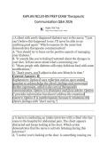 KAPLAN NCLEX-RN PREP EXAM Therapeutic &NewLine;Communication Q&A 2026
