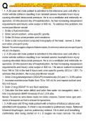 ACUTE CARE AGACNP TEST 1 QUESTIONS WITH CORRECT DETAILED ANSWERS A&plus; VERIFIED LATEST VERSION &lpar;2026-2027&rpar;