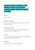 MILADY ESTHETICS CHAPTER 11 HAIR&NewLine;REMOVAL EXAMS SET QUESTIONS&NewLine;ANSWERS EXPERT VERIFIED PRACTICE&NewLine;MATERIAL&NewLine;