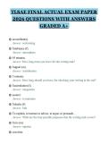 TLSAE FINAL ACTUAL EXAM PAPER&NewLine;2026 QUESTIONS WITH ANSWERS&NewLine;GRADED A&plus;&NewLine;