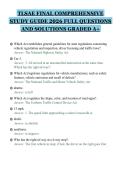 TLSAE FINAL COMPREHENSIVE&NewLine;STUDY GUIDE 2026 FULL QUESTIONS&NewLine;AND SOLUTIONS GRADED A&plus;&NewLine;