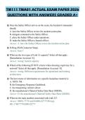 TM111 TMA01 ACTUAL EXAM PAPER 2026&NewLine;QUESTIONS WITH ANSWERS GRADED A&plus;