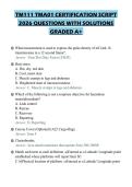 TM111 TMA01 CERTIFICATION SCRIPT&NewLine;2026 QUESTIONS WITH SOLUTIONS&NewLine;GRADED A&plus;&NewLine;