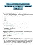 TM111 TMA01 FINAL TEST 2026&NewLine;QUESTIONS WITH CORRECT ANSWERS&NewLine;GRADED A&plus;&NewLine;