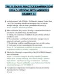 TM111 TMA01 PRACTICE EXAMINATION&NewLine;2026 QUESTIONS WITH ANSWERS&NewLine;GRADED A&plus;&NewLine;