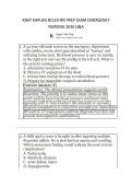 KNAT KAPLAN NCLEX-RN PREP EXAM EMERGENCY &NewLine;NURSING 2026 Q&A 