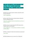 MILADY ESTHETICS STATE BOARD TEST&NewLine;ACTUAL TEST PAPER QUESTIONS&NewLine;SOLUTIONS FULL REVIEW HIGH SCORE&NewLine;RESOURCE