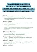 TMA05 D120 ENCOUNTERING&NewLine;PSYCHOLOGY - OPEN UNIVERSITY&NewLine;COMPREHENSIVE STUDY GUIDE 2026 FULL&NewLine;QUESTIONS AND SOLUTIONS GRADED A&plus;