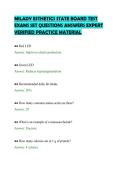 MILADY ESTHETICS STATE BOARD TEST&NewLine;EXAMS SET QUESTIONS ANSWERS EXPERT&NewLine;VERIFIED PRACTICE MATERIAL&NewLine;