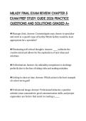 MILADY FINAL EXAM REVIEW CHAPTER 5&NewLine;EXAM PREP STUDY GUIDE 2026 PRACTICE&NewLine;QUESTIONS AND SOLUTIONS GRADED A&plus;