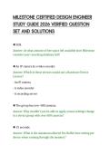 MILESTONE CERTIFIED DESIGN ENGINEER&NewLine;STUDY GUIDE 2026 VERIFIED QUESTION&NewLine;SET AND SOLUTIONS