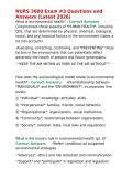 NURS 3600 Exam -3 Questions and Answers &lpar;Latest 2026&rpar;&period;