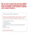 BSC 101&colon; Exam 2 &lpar;Illinois State University&rpar; NEWEST &NewLine;EXAM 2 WITH COMPLETE QUESTIONS AND CORRECT &NewLine;DETAILED ANSWERS LATEST VERSION A &lpar;VERIFIED &NewLine;100&percnt;&rpar; ALREADY GRADED A&plus;  
