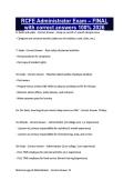 RCFE Administrator Exam &ndash; FINAL with correct answers 100&percnt; 2026