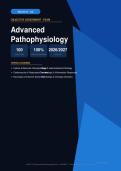 WGU D115 Advanced Pathophysiology OA Exam Actual Exam 2026&sol;2027 &ndash; Complete Exam-Style Questions & Answers &vert; 100&percnt; Certified Verified &ndash; Pass Guaranteed &ndash; A&plus; Graded