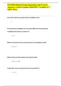 &NewLine;PA EFDA Board Exam Questions and Correct&NewLine;Answers &vert; Latest Update 2026&sol;2027 &vert; Graded A&plus; &vert;&NewLine;100&percnt; Pass&period; 