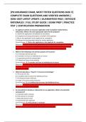 &lbrack;PSI INSURANCE EXAM&comma; MOST TESTED QUESTIONS 2026 &excl;&excl;&rsqb; &NewLine;COMPLETE EXAM QUESTIONS AND VERIFIED ANSWERS &vert; &NewLine;2026&ndash;2027 LATEST UPDATE &vert; GUARANTEED PASS &vert; DETAILED &NewLine;RATIONALES &vert; FULL STUDY GUIDE &vert; EXAM PREP &vert; PRACTICE &NewLine;TEST &vert; CERTIFICATION PREPARATION 