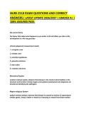 NURS 2518 EXAM QUESTIONS AND CORRECT&NewLine;ANSWERS &vert; LATEST UPDATE 2026&sol;2027 &vert; GRADED A&plus; &vert;&NewLine;100&percnt; ASSURED PASS&period;