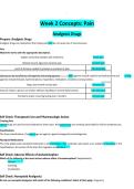 NR293 Pharmacology for Nursing Practice Week 2&colon; Pain Concepts & Analgesics &vert; 2026 update
