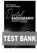 TEST BANK FOR Dental Radiography&colon; Principles and Techniques 6th Edition by Joen Iannucci&comma; Laura Jansen Howerton ISBN&colon; 978-0323695503 COMPLETE GUIDE WITH RATIONALES 100&percnt; VERIFIED A&plus; GRADE ASSURED&excl;&excl;&excl;&excl;NEW LATEST UPDATE&excl;&excl;&excl;&excl;