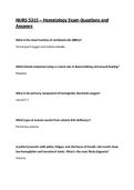 NURS 5315 &ndash; Hematology Exam Questions and Answers&vert; 2026&sol;27 Updated