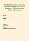 NUR 2063 &sol; NUR2063 Essentials of Pathophysiology&colon; Exam 2 BUNDLE Package &lpar;2026&sol;2027&rpar; Rasmussen