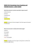 NURS 5315 Hematology Exam Questions and Detailed Answers&vert; Latest Update 2026&sol;27