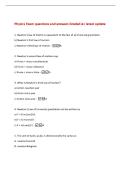 Physics Exam questions and answers Graded A&plus; latest update&NewLine;1&period; Newton's law of Inertia is equivalent to the law of a&rpar; Universal gravitation&NewLine;b&rpar; Newton's first law of motion&NewLine;c&rpar; Newton's third law of motion -B&NewLine;2&period; Newton's secon