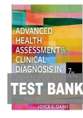 TEST BANK FOR Advanced Health Assessment & Clinical Diagnosis in Primary Care 7th edition by Joyce E Dains&comma; Linda Ciofu Baumann&comma; Pamela Scheibel ISBN&colon;978-0323832069 COMPLETE GUIDE 100&percnt; VERIFIED A&plus; GRADE ASSURED&excl;&excl;&excl;&excl;&excl;NEW LATEST UPDATE&excl;&excl;&excl;&excl;&excl;