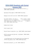 CDCA OSCE Questions with Correct Answers 2026 &vert; Dental Clinical Exam Prep&comma; Objective Structured Clinical Examination Guide & Verified Solutions