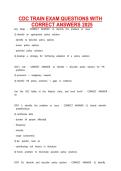 CDC TRAIN Exam Questions with Correct Answers 2026 &vert; Complete Study Guide&comma; Practice Test & Verified Solutions