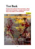 Test Bank for Fundamentals of Human Neuropsychology &vert; Bryan &NewLine;Kolb & Ian Q&period; Whishaw &vert; Complete Exam Prep & Study Guide ISBN-13 978-1429282956 7th Edition  