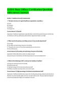 IAHSS Basic Officer Certification Questions with correct Answers&NewLine;